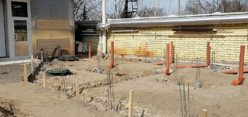 Фундамент на забивных ЖБ сваях