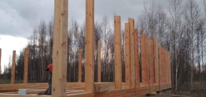 Фундамент на забивных ЖБ сваях