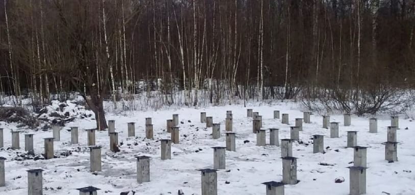 Фундамент на забивных ЖБ сваях
