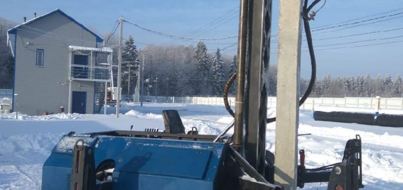 Фундамент на забивных ЖБ сваях