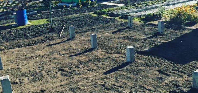 Фундамент на забивных ЖБ сваях