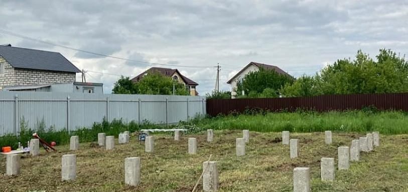 Фундамент на забивных ЖБ сваях