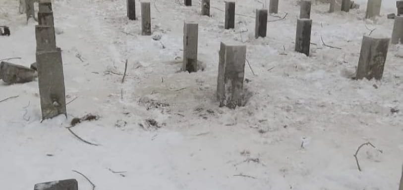 Фундамент на забивных ЖБ сваях