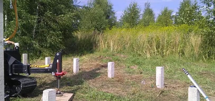 Фундамент на забивных ЖБ сваях